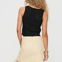 My Girl Mini Skirt Beige