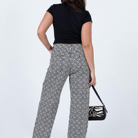 Motel Parallel Jeans Optic Square Black / White