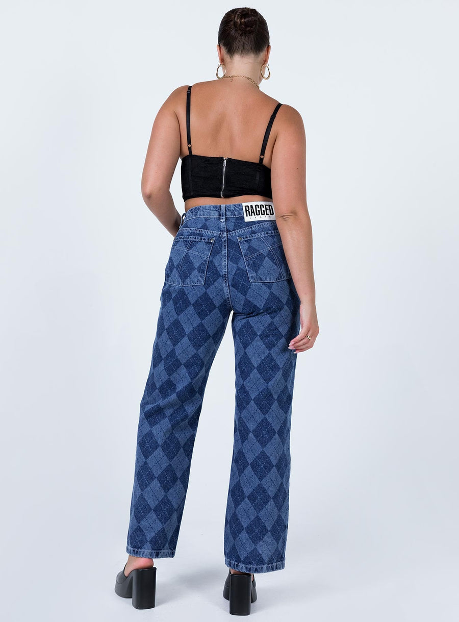 The Ragged Priest Detention Mid/Light Blue Jeans Denim