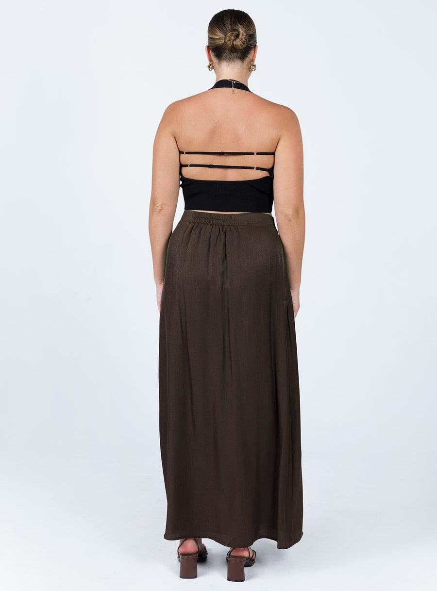 Baldwin Maxi Skirt Brown