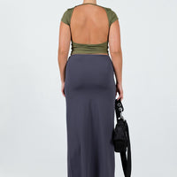 Chipla Maxi Skirt Slate