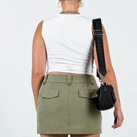 Coco Mini Skirt Khaki