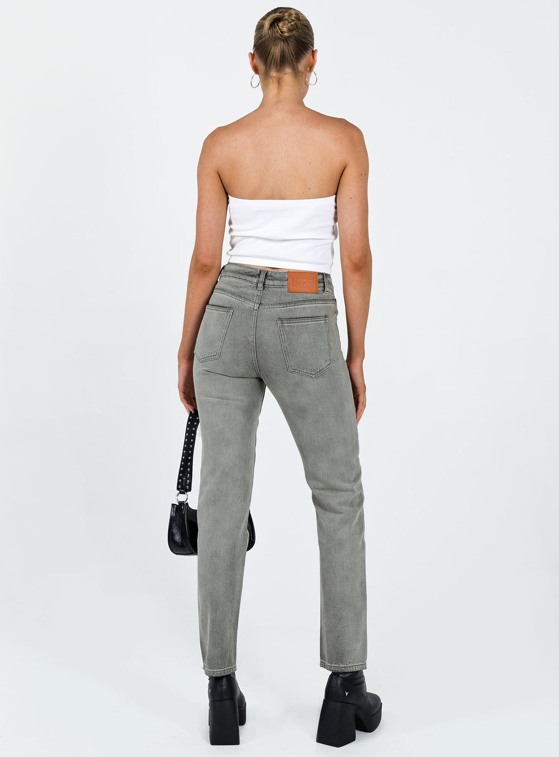 Tangmere Mid Rise Slim Jeans Grey