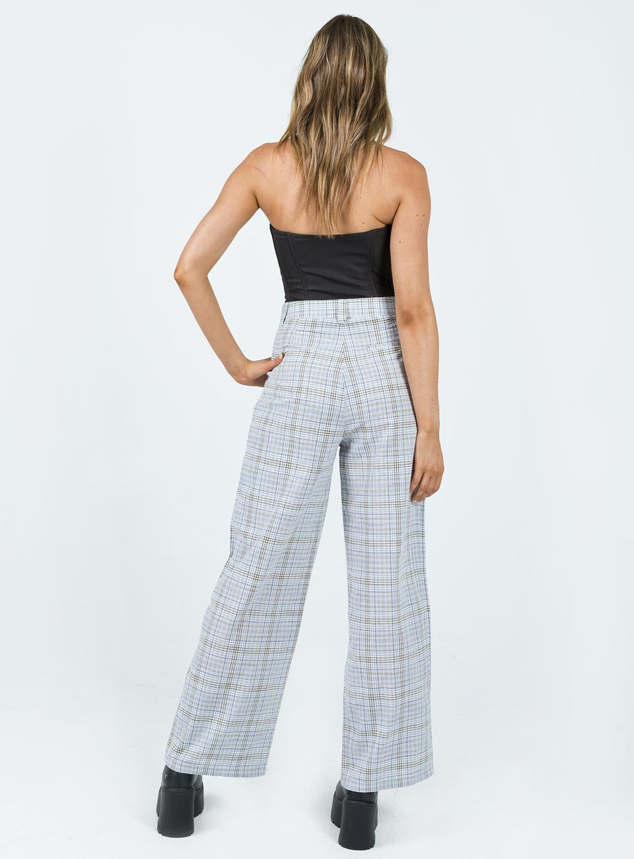 Sebastian Pant Blue Plaid