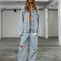 JGR & STN Coyote Wide Leg Jean Vintage Indigo