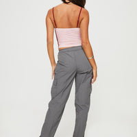 Flossie Parachute Pants Slate