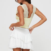 Capshaw Mini Skirt White