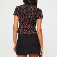 Stafford Low Rise Mini Skirt Black