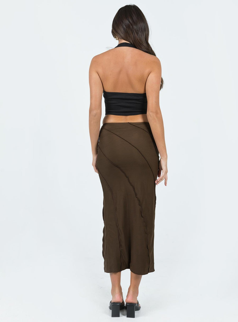 Erika Midi Skirt Brown