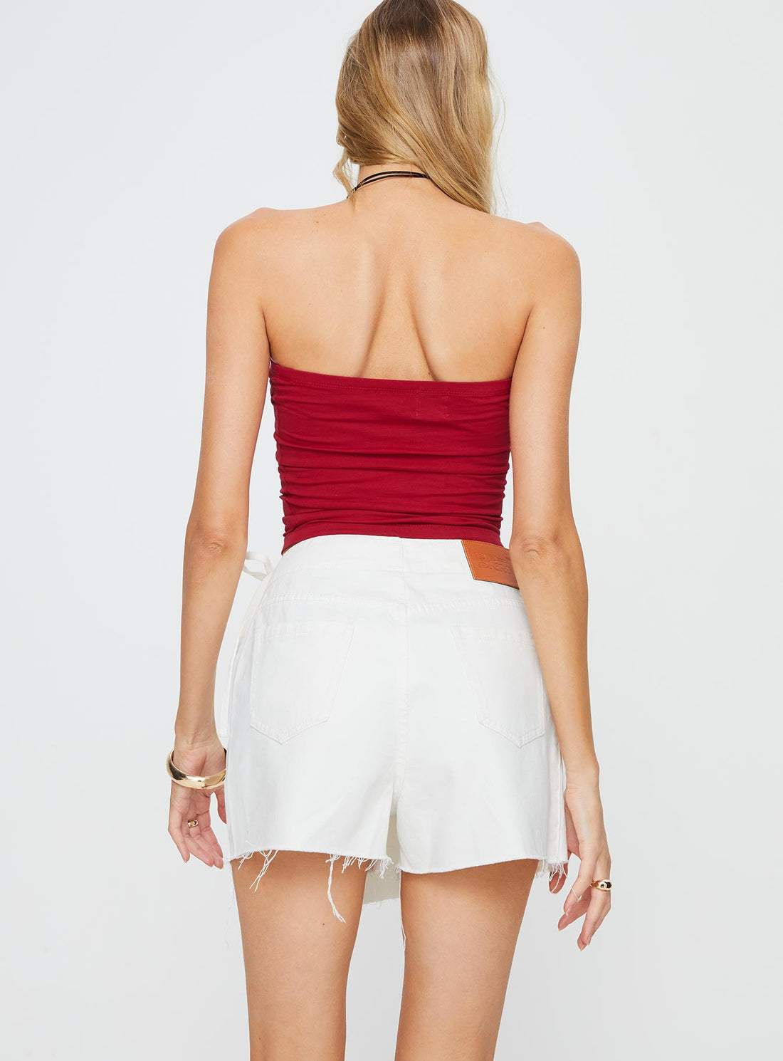 Alrita Denim Skort White