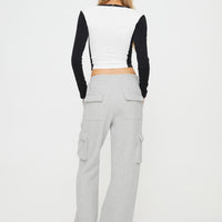 Hamner Cargo Track Pants Grey Marle