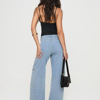 Calendar Low Rise Jeans Vintage Wash