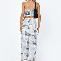 Morning Story Midi Skirt White