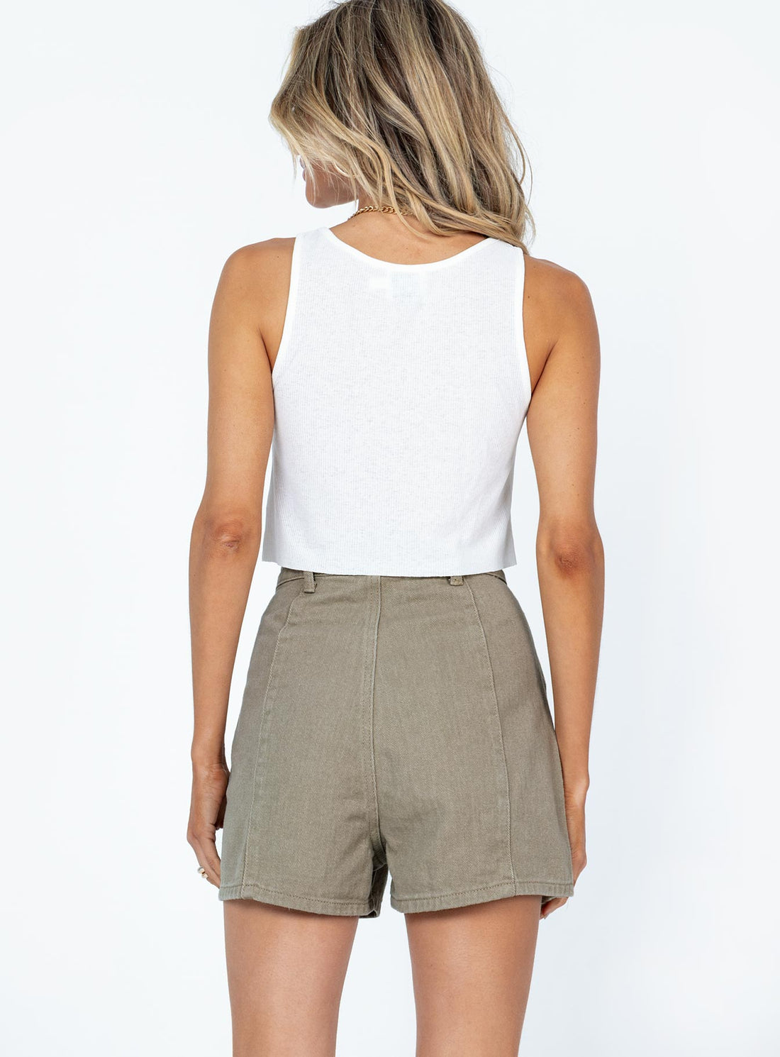 Jilly Denim Shorts Beige