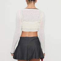 Little Bow Peep Mini Skirt Grey