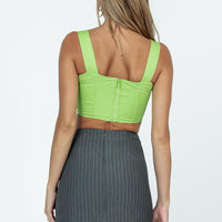 Selby Mini Skirt Slate Pinstripe