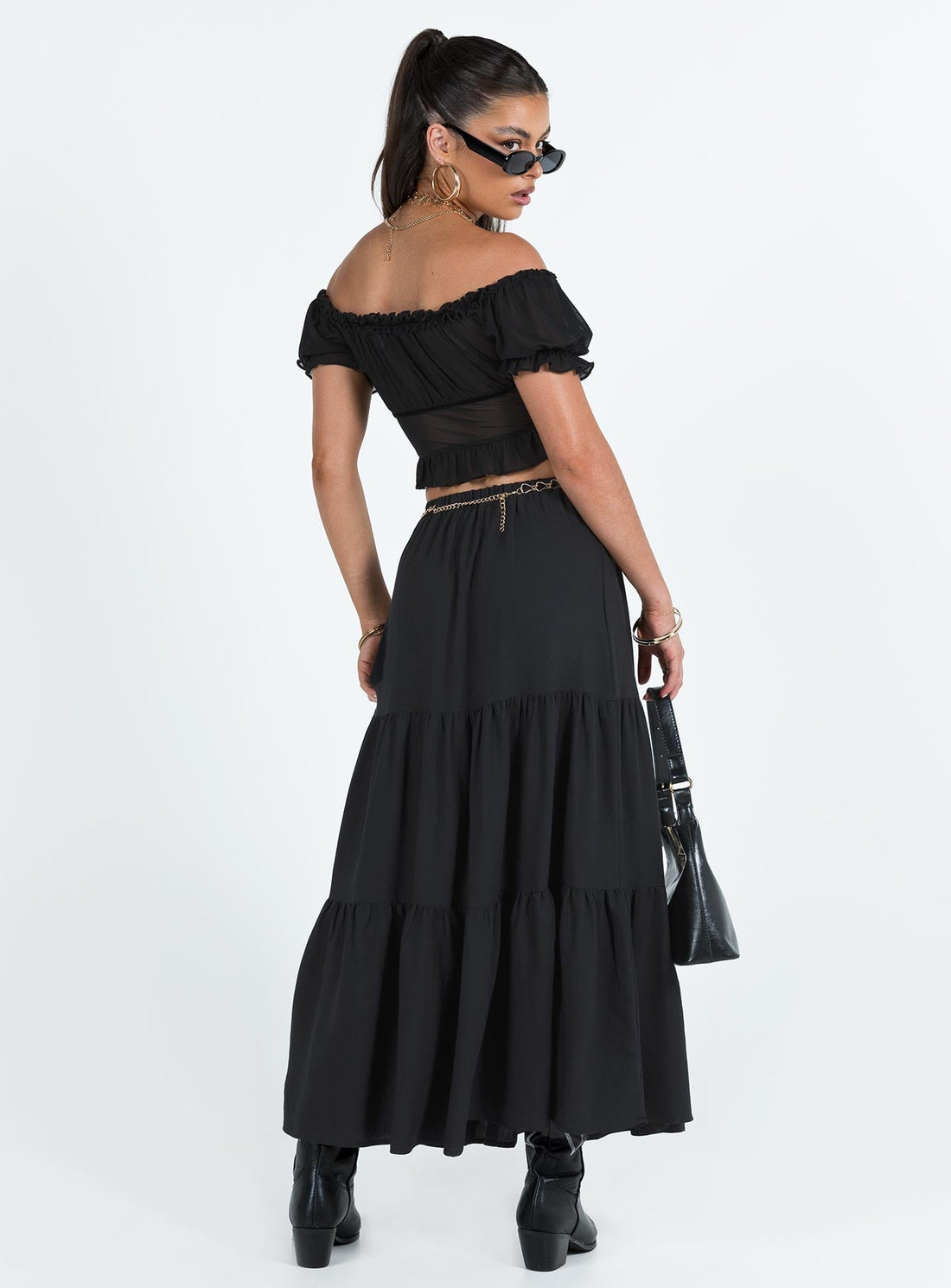 Hale Midi Skirt Black