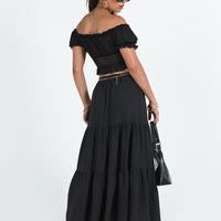 Hale Midi Skirt Black