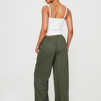 Ogilvie Linen Blend Pants Olive