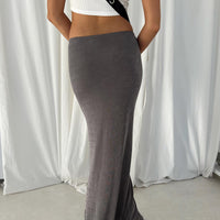 Harriette Maxi Skirt Slate Grey