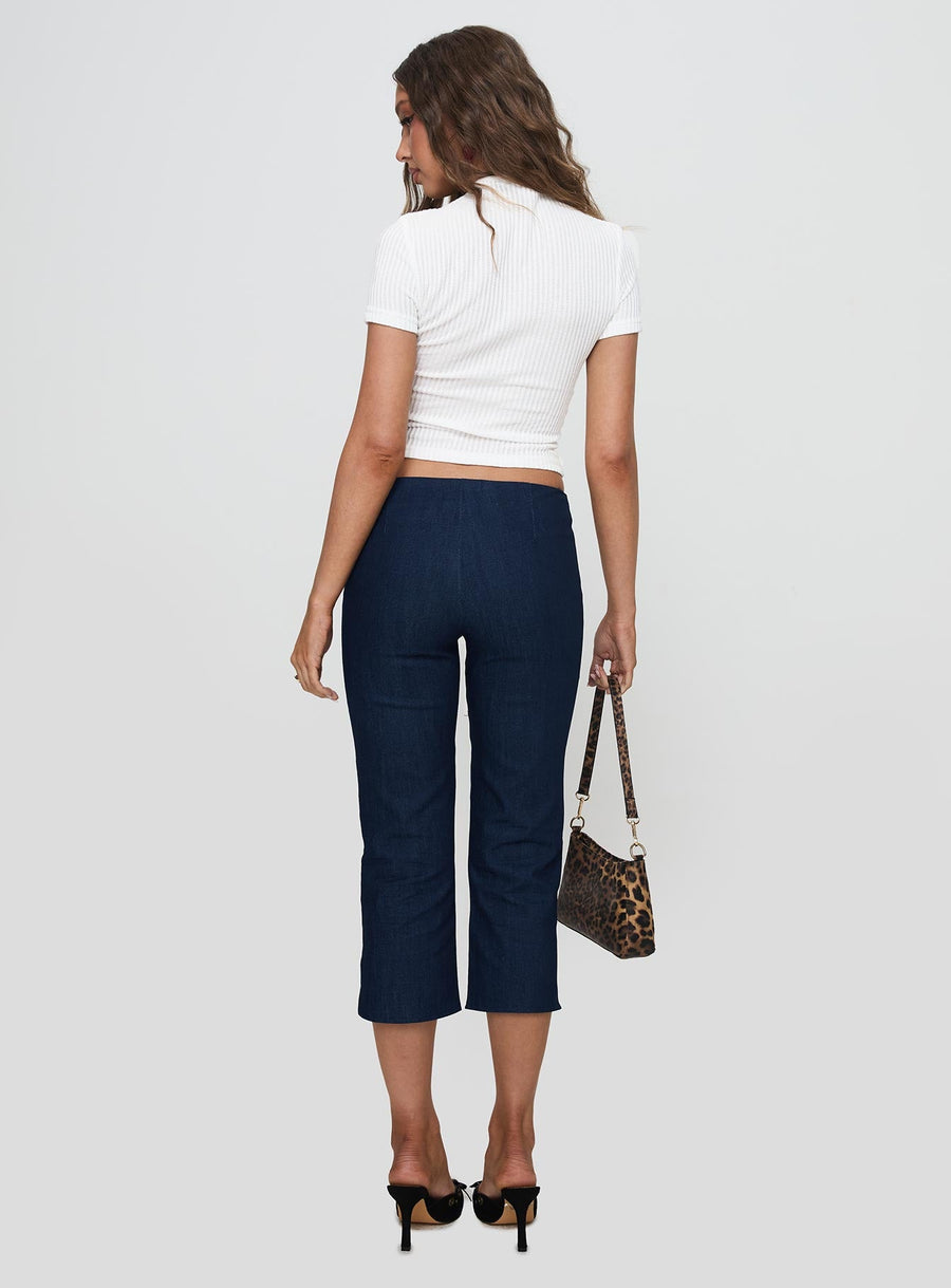 Diran Capri Trouser Indigo