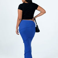 Oscar Maxi Skirt Cobalt Blue