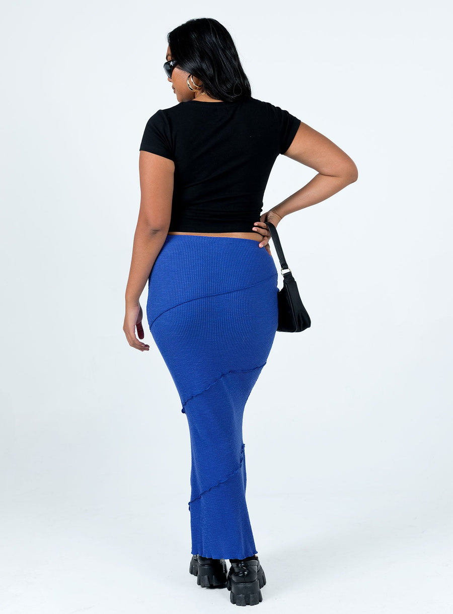 Oscar Maxi Skirt Cobalt Blue