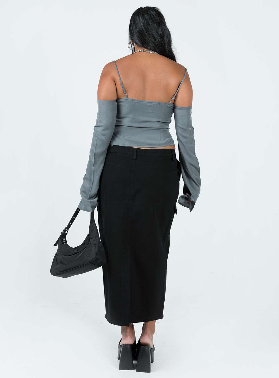 Motel Widya Skirt Panama Black