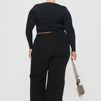 Lulu Pants Black Curve