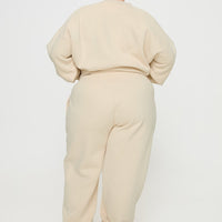 Princess Polly Track Pants Block / Cursive Text Stone Curve