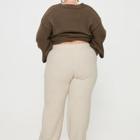 Montana Knit Pants Cream Curve