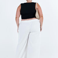 Brunie Pants White Curve