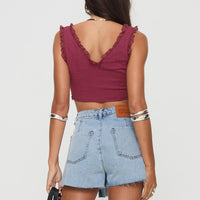Josue Denim Wrap Skort Light Blue Wash