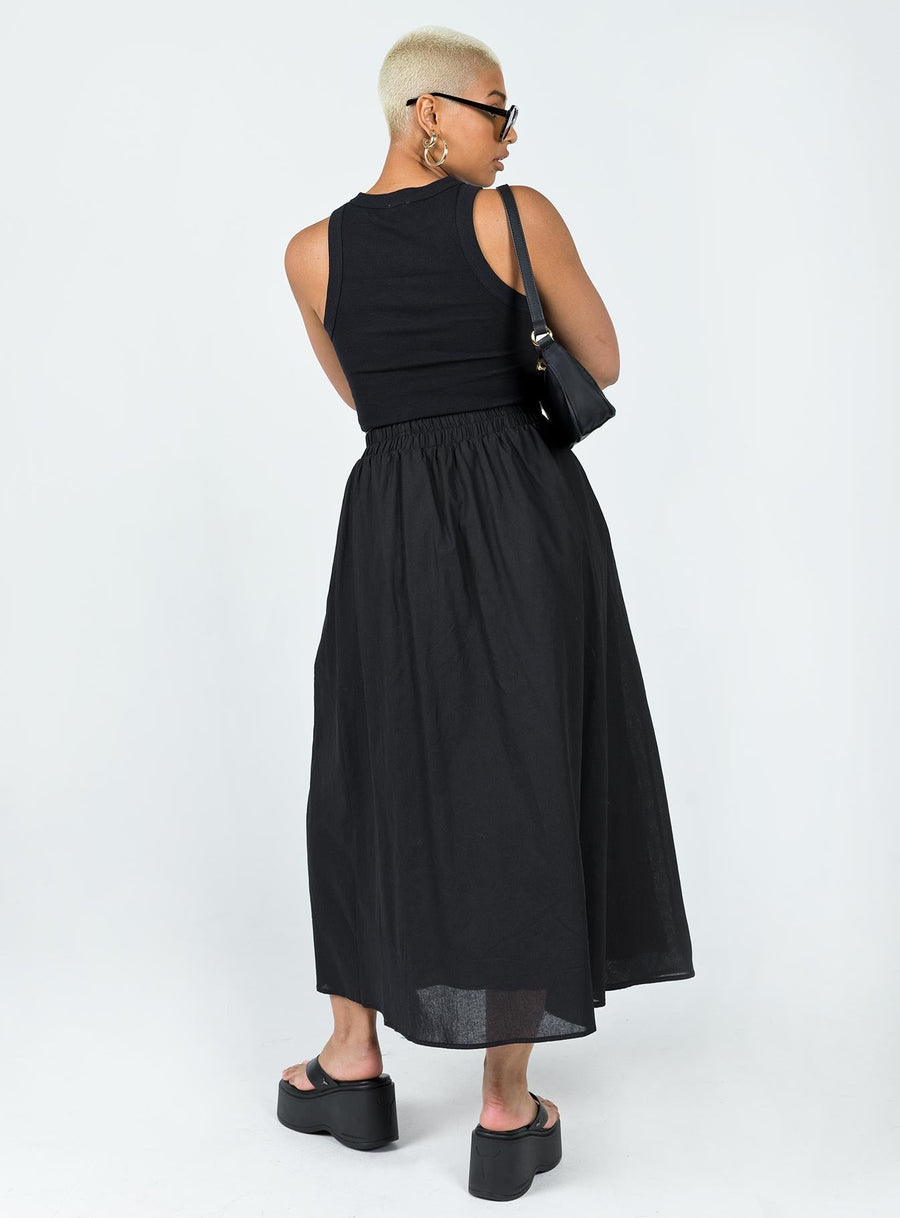 Leonie Maxi Skirt Black