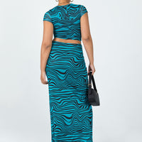 Mariana Maxi Skirt Blue