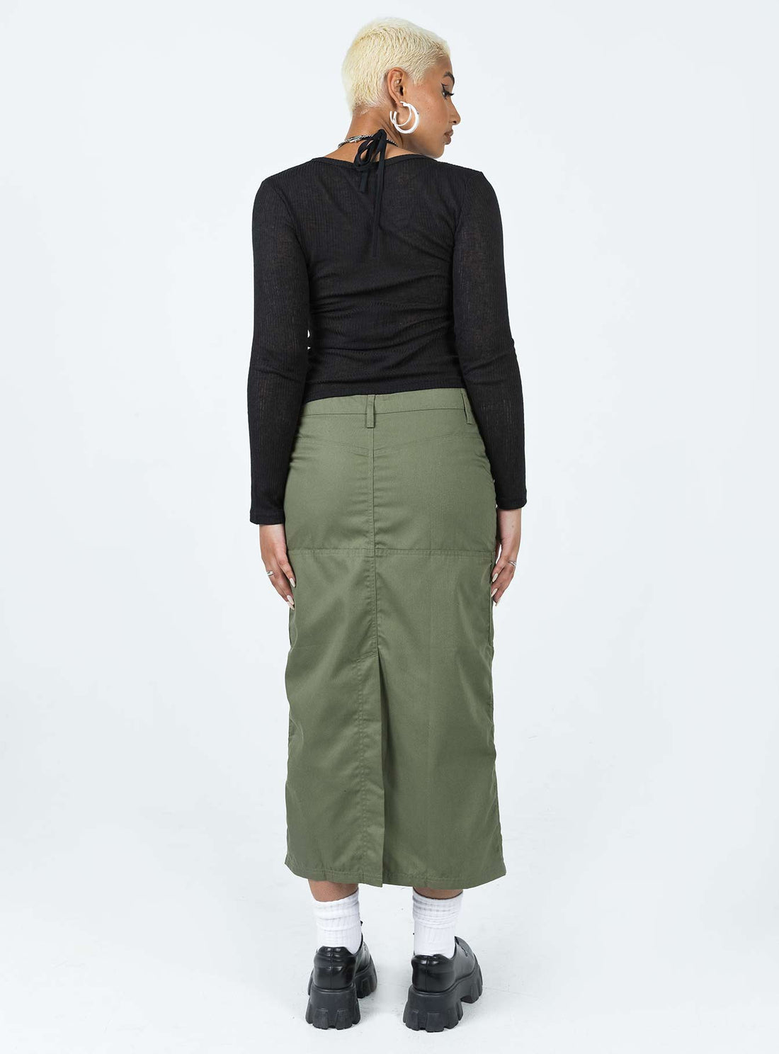 Motel Widya Skirt Dark Olive
