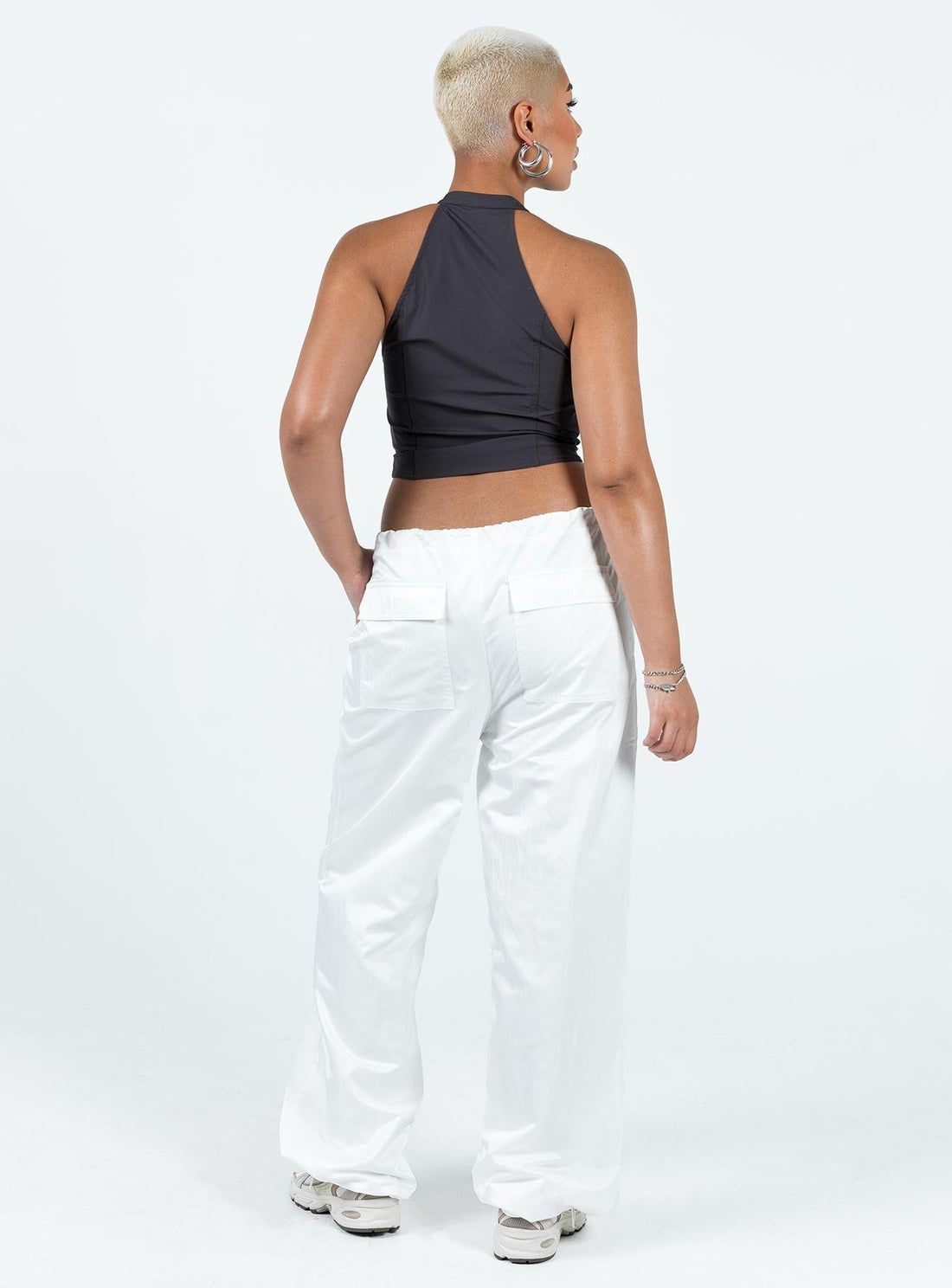 Harran Parachute Pants White