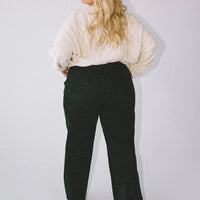 Holly Asymmetric Ripped Leg Jeans Black Denim Curve