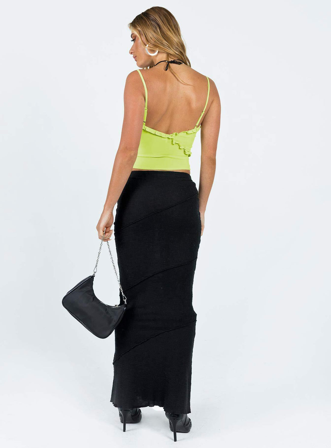 Oscar Maxi Skirt Black