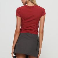 Pacheco Cargo Mini Skirt Charcoal