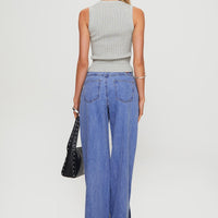 Lorinzo Low Rise Jeans Electric Blue