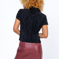 Delancey Mini Skirt Burgundy