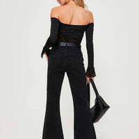 Cabarita Lounge Denim Jeans Washed Black