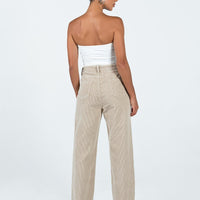 Kalinda Jeans Beige Cord