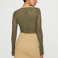 Oritz Cargo Mini Skirt Beige