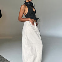 Crosswalk Maxi Skirt Beige