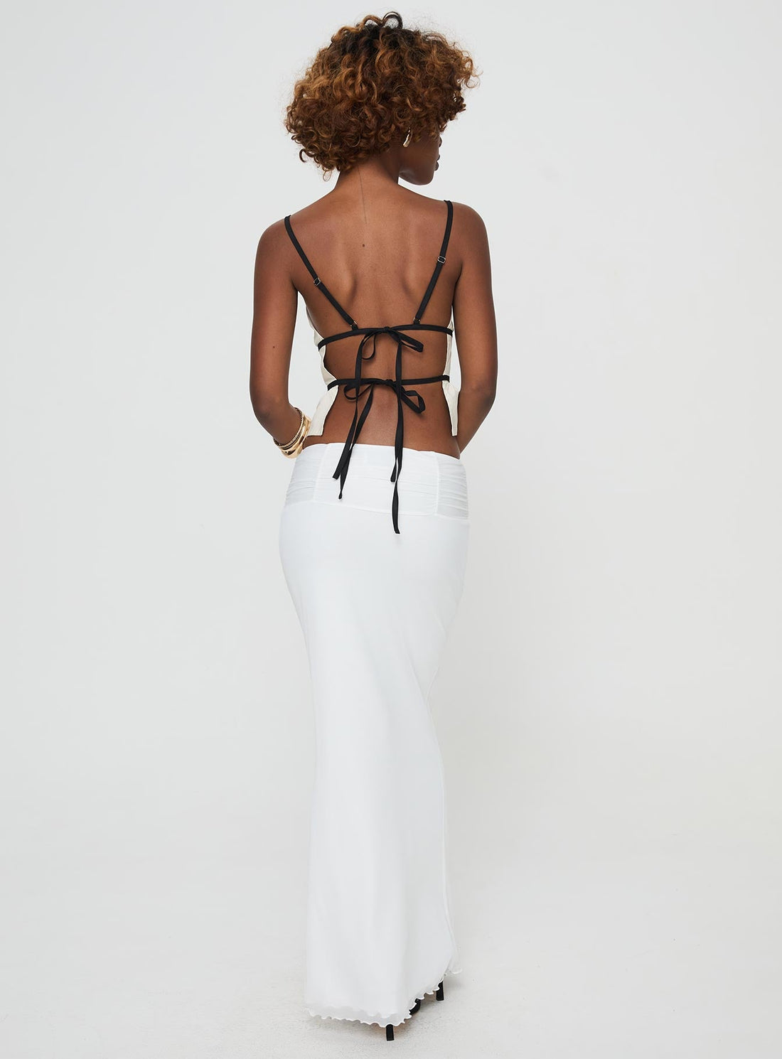 Meredith Maxi Skirt White