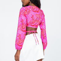 Nahla Knot Mini Skirt White