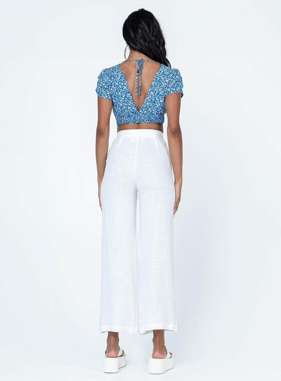 Simona Pants White