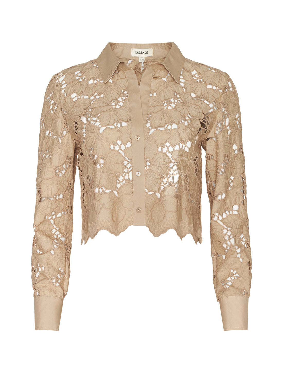 Seychelle Cropped Eyelet Blouse